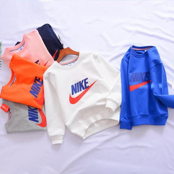 Hip hop steetwear boys girls Luxury brand classic Striped Clothes O-neck Pullover Sweatshirt Hoodies for children Jumpers M011030