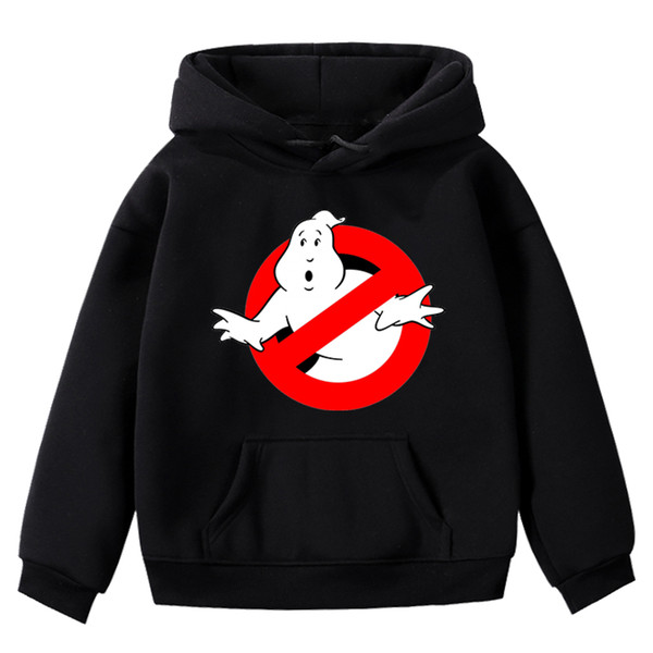 Print Ghostbuster Hoodies Children Boy Girl Clothes Long Sleeve Thicked Sweatshirt Kids Casual Tops Winter Warm Tracksuit Hooded