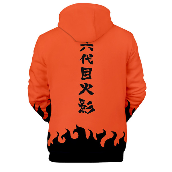 Kids Teenagers Thickening Sweatshirts Naruto Brushed Printing Hoodie Round Neck And Long Sleeve Three-dimensional Patch Pocket laifengyu