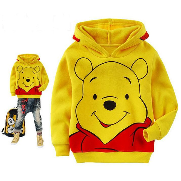 Kids Sanded fabric Bear Sweatshirt Toddler Boy hoodie Autumn spring Children Shirt Long Sleeve Clothes baby boy girl Clothing