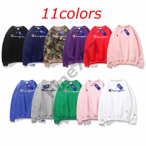 Champions fashion trend limited edition sweater unisex sports Champions fashion long sleeves Sweatshirts 11 color Designer Hoodies