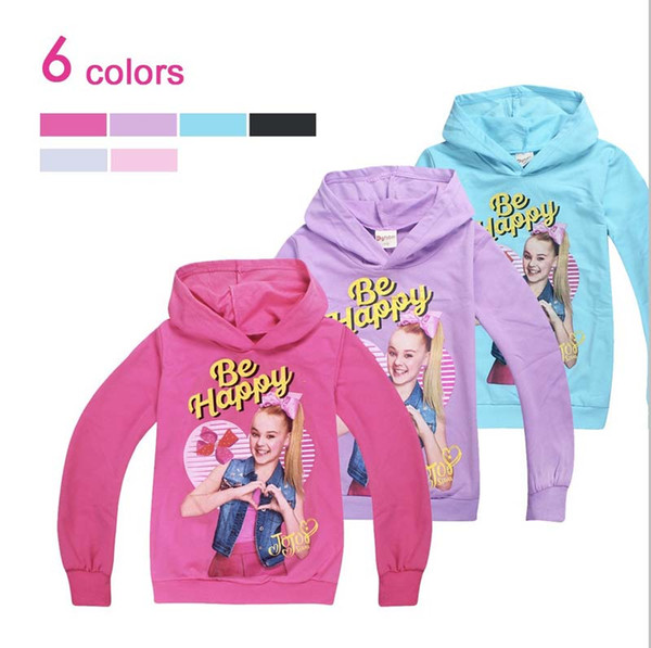 4-12year jojo siwa Kids Designer Clothes Girls Pink Girls Hoodie Cotton casual teenage girls clothing childrens Hoodie Pullover A2310