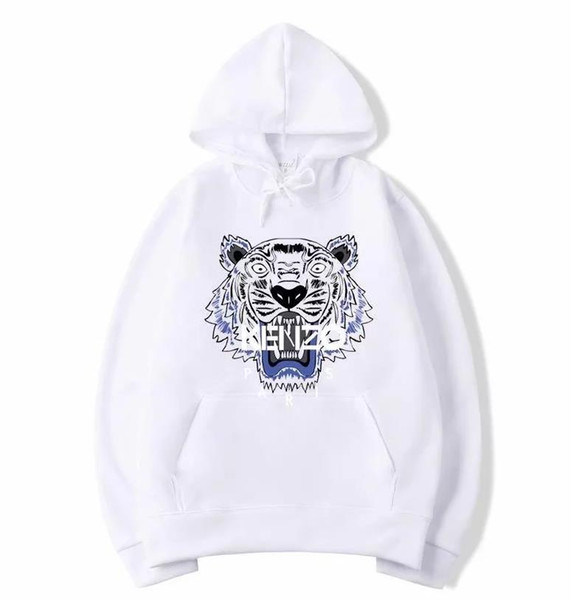 2019 Best-selling new autumn winter tiger headgear BF wind European and American casual hooded sweater men s and women s hoodies.