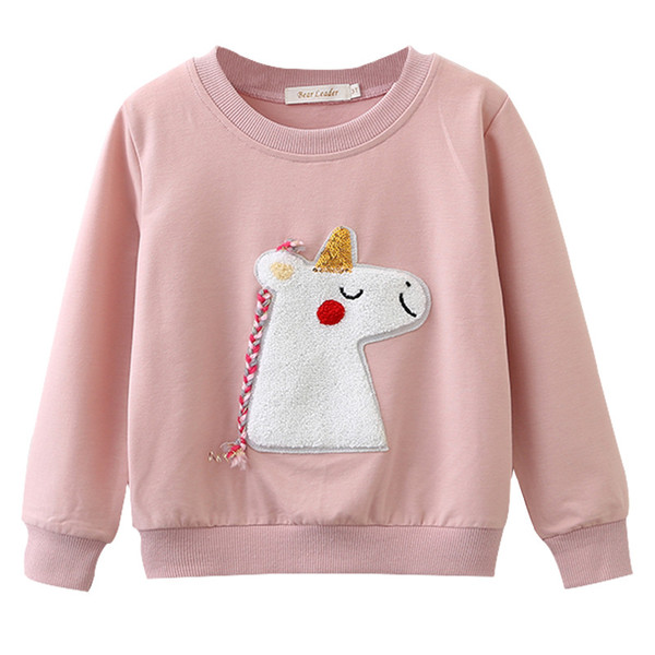 2019 kids clothes children's clothing boy girls long-sleeved shirts Pony Tong Sweatshirt kids t shirts tops tee Free shipping