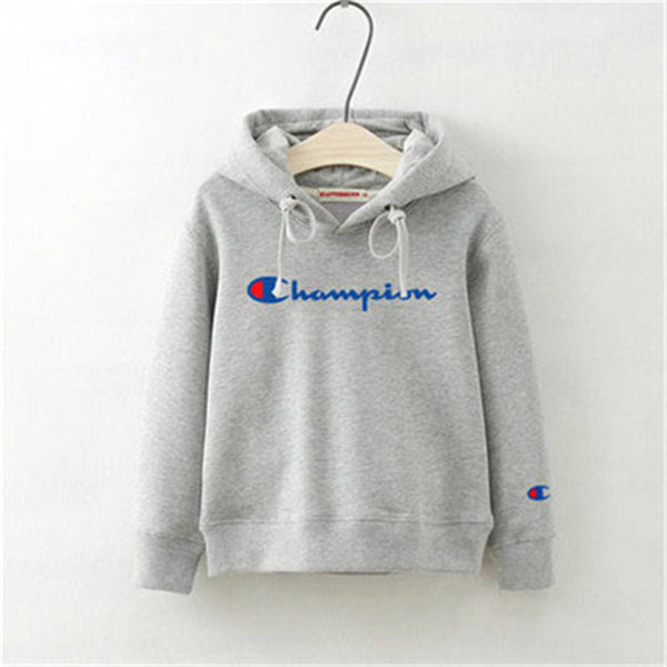 Tide Brand Kids Hoodies Fashion Letter Printed Sweatshirts for Children Autumn Winter Warm Sports Boy Girl Sweatshirt