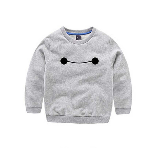 Wholesale- Smile Print Kids Sweatshirt Tops with O Neck Long Sleeve Boys Girls Hoodies T Shirt Autumn Winter Moleton Infantil New Sudaderas