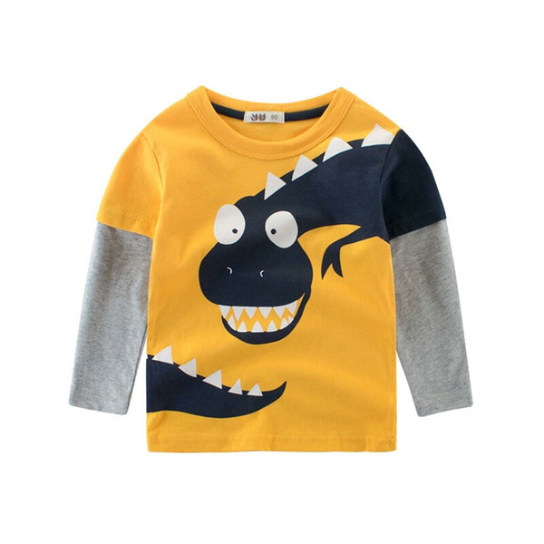 New Arrivals Spring Baby Girls Boys Cartoon Pattern Long Sleeve Sweatshirts Kids Clothes For Age 2T 3T 4 5 6 7 8 9 10 Years