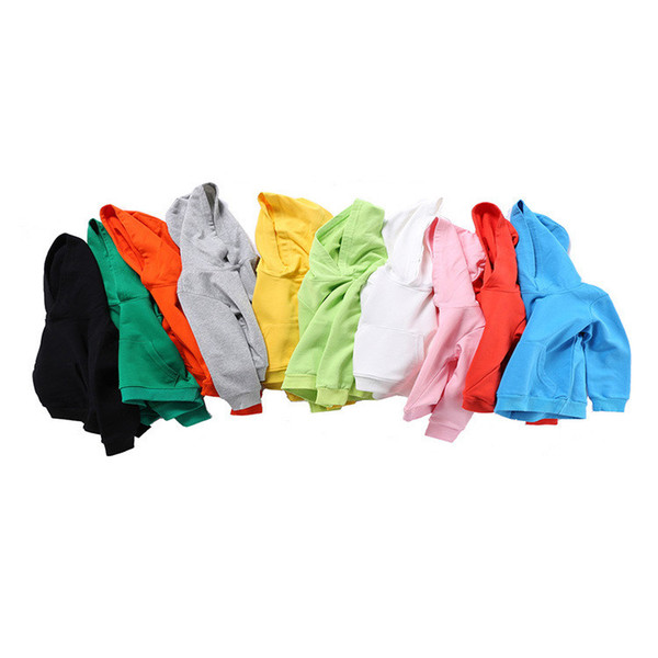 Solid Sweatshirts Boutique boy top Kids Hoodies Children's sweater hooded Korean children clothing wholesale winter clothes 2421