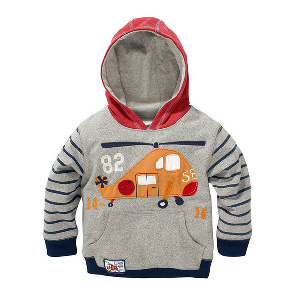 Fashion Spring Autumn Boys Hoodie Cartoon long sleeve kids Hooded children clothing kids designer clothes boys Tops kids clothing A2654