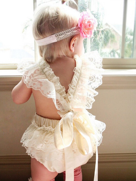 2017 summer ins baby girl beige lace rompers one piece toddler infant girl lace suspender tutu jumpsuits