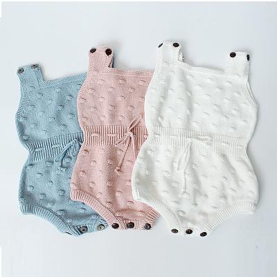 Fashion Knitted Baby Romper for Girls Overalls Autumn Spring Toddler Jumpsuit Baby Girl Clothes