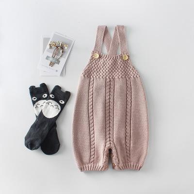 New Knitted Baby Romper for Girls Boys Autumn Winter Infant Jumpsuit Sleeveless Cotton Toddler Overalls Baby Clothes