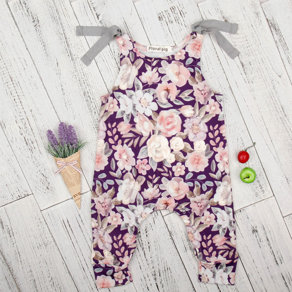 2018 New Cute Toddler Newborn Baby Girls Floral Romper Jumpsuit Clothes Sunsuit