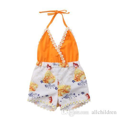 Infant Baby Girl V-Neck Floral Romper Jumpsuit Sunsuit Summer Clothes