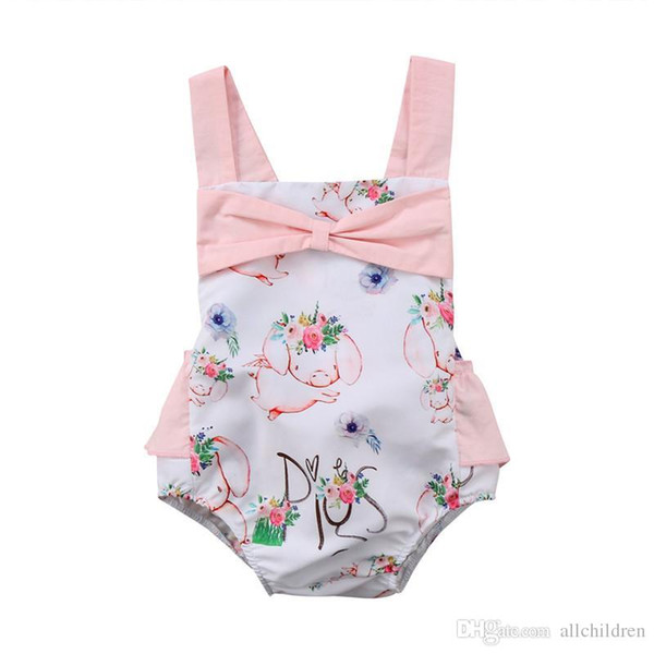 New Style Newborn Kids Baby Girls Clothes Backless Playsuit Sleeveless Romper Jumpsuit Outfit Baby Clothing 0 to 24M