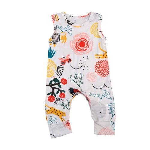 2019 Cute floral baby girl romper newborn Kid Baby Girl big flower cotton Cloth Jumpsuit 
8000
Sunsuit Outfits newborn baby girl clothing