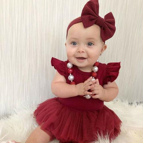 2019 Girls Boutique Outfits Newborn Kid Baby Girls Princess Lace Tutu Bodysuits Dress Jumpsuit Clothes Baby Clothes