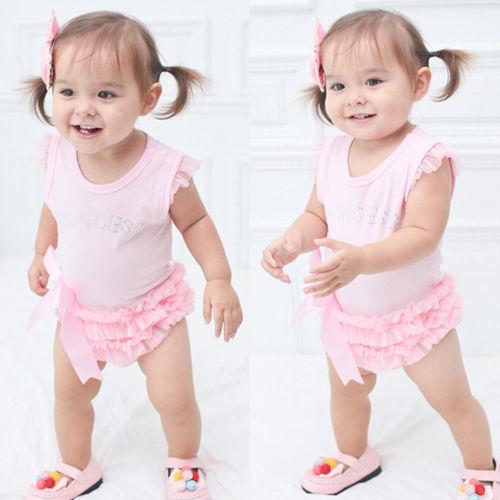 2019 cute dreamy easy to wear newborn baby girl tops jumpsuit jumpsuit lace tutu skirt dress