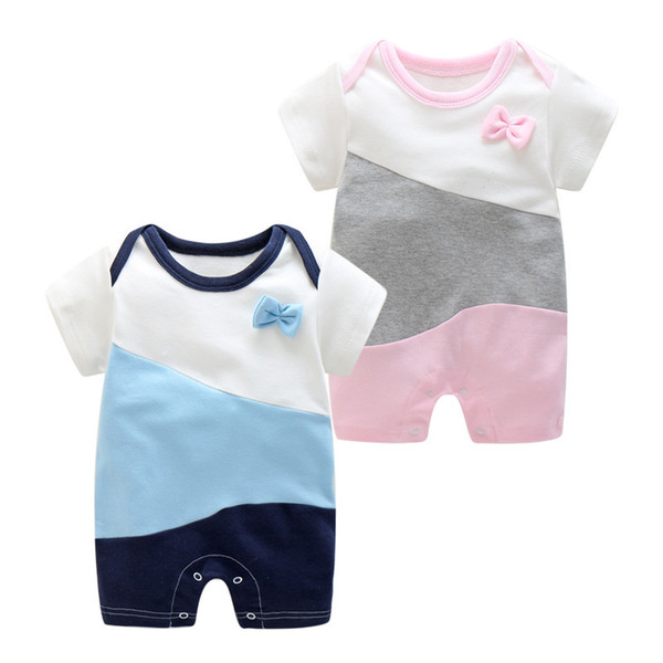 good quality newborn baby clothes summer rompers fashion short sleeve pajamas infant cotton rompers newborn baby unisex jumpsuit