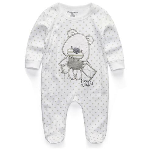 2018 newborn baby girls boys Romper Clothes long sleeve cartoon childern infant jumpsuit boy and girl unisex clothing