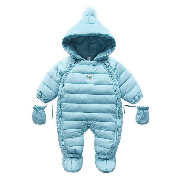 Baby Coveralls Rompers Winter Thick Boys Costume Girls Warm Infant Snowsuit Baby Wear Newborn Down Apparel Outdoor clothing