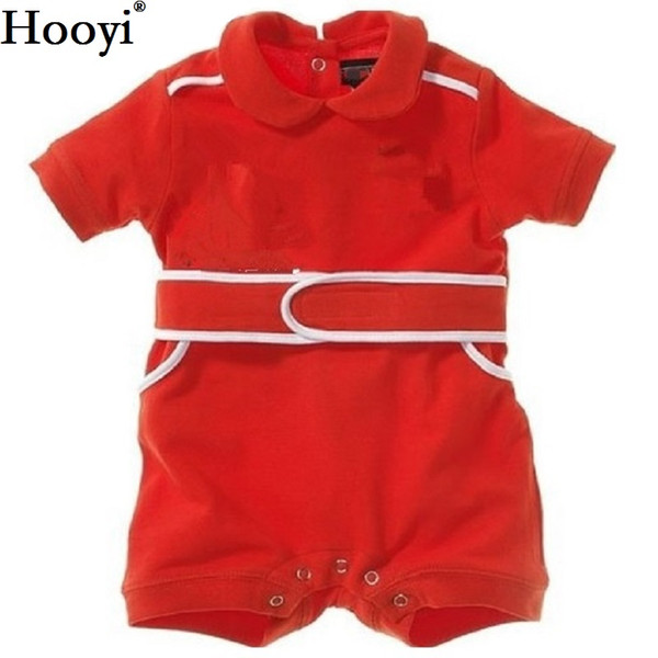 2018 Hooyi Baby Rompers Racing Suit Costume Newborn Clothes Baby Boys Jumpsuits Shortall 100% Cotton Cycling Shirt baby Clothing