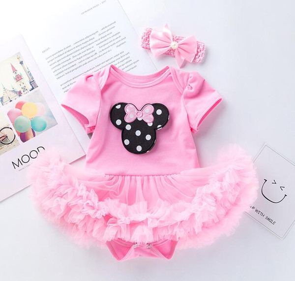 ins hot sale baby girl summer tutu dress rompers infant cartoon boutique romper kids new design rompers