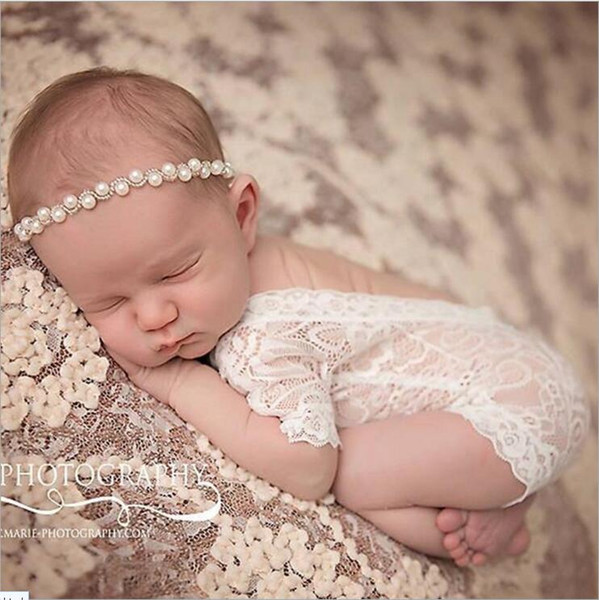 2017 Newborn Baby Lace Romper Baby Girl Cute petti Rompers Jumpsuits Infant Toddler Photo Clothing Soft Lace Bodysuits 0-3M KBR01