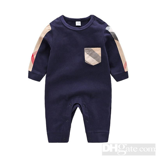 2019 Round Neck Cotton Uniform Clothing New Newborn Baby Romper Boy Girl Clothes Long Sleeve Infant Product Spring Autumn-5