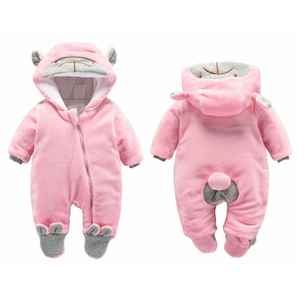 newborn rompers winter thick warm baby girls rompers jumpsuit clothing infant bebe cartoon warm outfits snowsuit