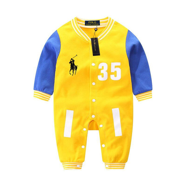 High quality fall 2017 baby piece baby boys girl rompers jumpsuit baby romper long sleeve girls boutique clothing onesies clothes coco