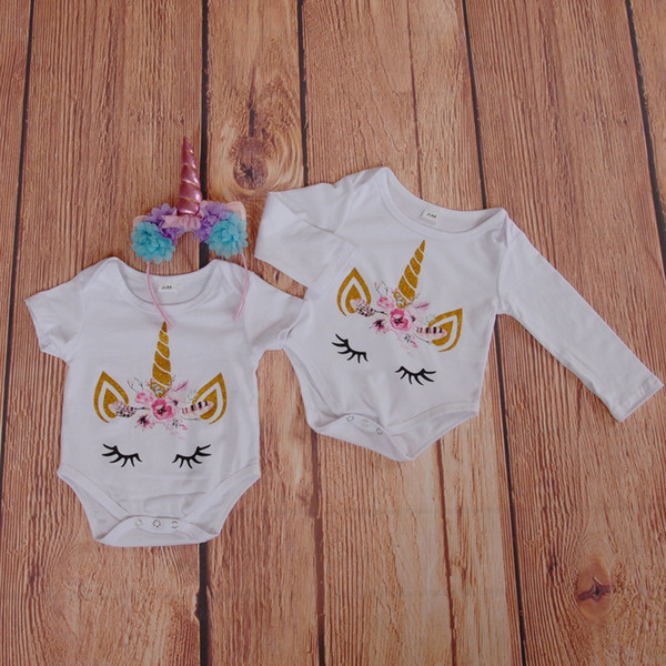 Unicorn Romper Baby Clothes Monogram Blank Glitter Feather Unicorn Face Onesie for Newborn Baby Easter Clothes Etsy crafting Boy Clothing