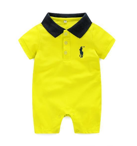 new summer short 2019 sleeved baby joint Hayi fashion Lapel baby joint crawling full moon suit 0M-24Mcm