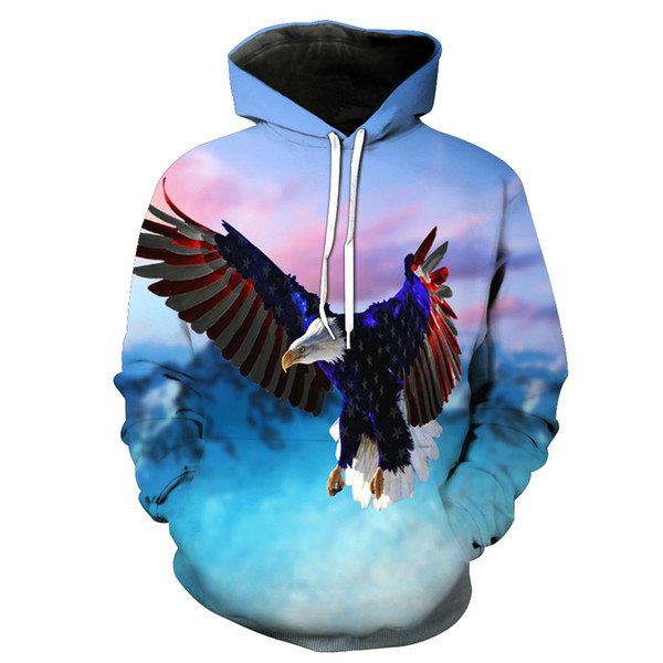 kids boys sweatshirts print flying eagle children long sleeve hoodies girls baby outwearer tops jacket clothes