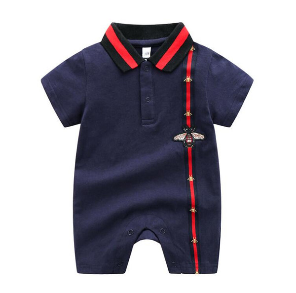 Retail Baby girls Designer Jumpsuits Newborn Clothes Toddlers Fashion baby boys Rompers Kids Long Sleeeve Infant Rompers