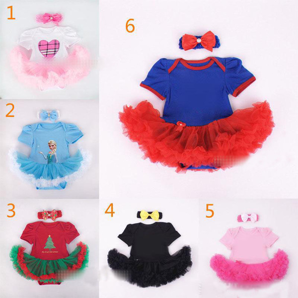 Baby Christmas/Xmas Avengers rompers 2pcs set suits happy birthday Newborn rompers Hair band cake dress