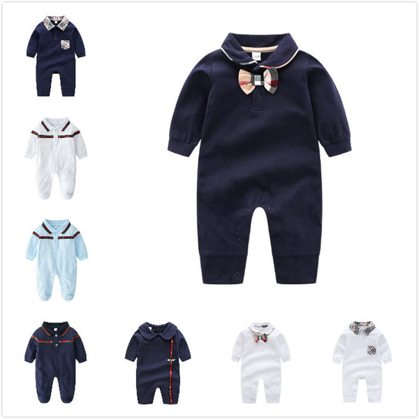 2019 New Baby Bodysuit Rompers Jumpsuits Babies Girls Clothing Childrens Dresses Newborn Baby clothes Cotton Long Sleeve Clothes Romper 9 st