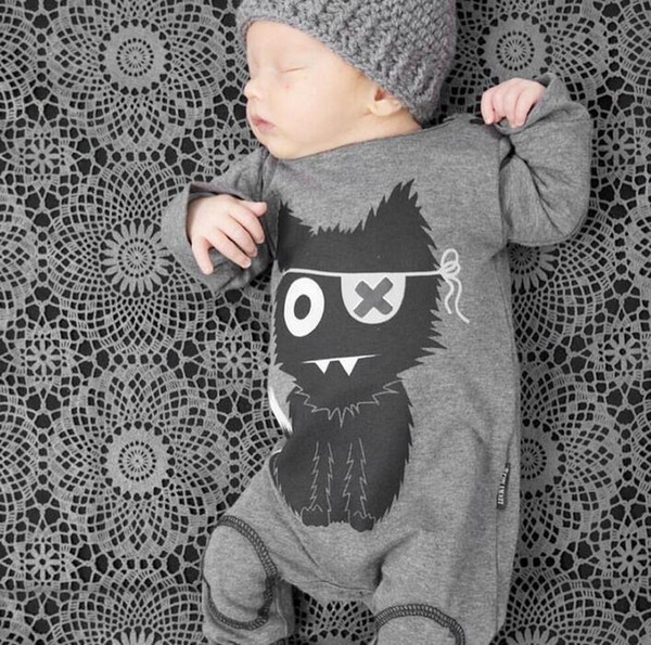 New 2017 baby rompers baby boy clothing cotton newborn baby girl clothes long sleeve cartoon infant newborn jumpsuit