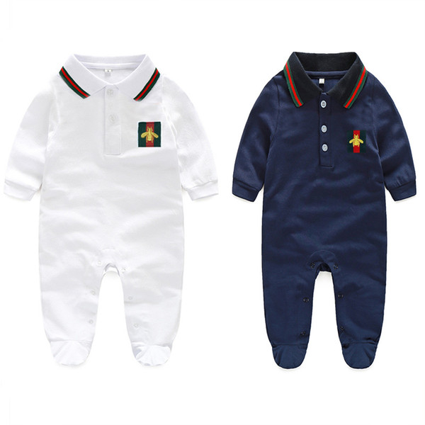 classic baby romper fashion gentleman style bodysuit for 0-12Month babies newborn infant jumpsuit outerwear clothing