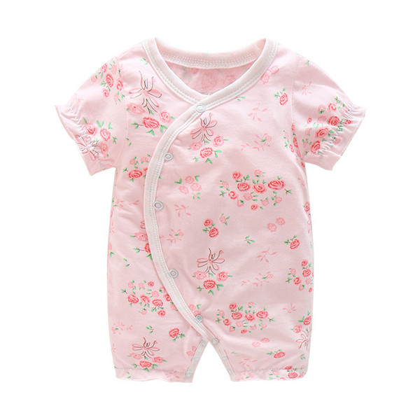 good quality newborn baby girl clothes cartoon printing baby rompers summer toddler children clothing jumpsuits bebes infant costume