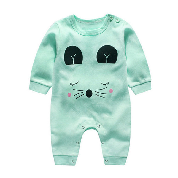 quality new children pajamas baby rompers newborn baby clothes cartoon underwear cotton costume boys girls autumn rompers