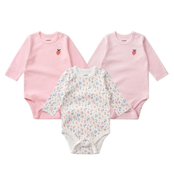 2019 Children Jumpsuit Newborn Baby Full Moon Gift Baby Clothes 3 Piece Autumn Wear Boy and Girl DHL 820 X30