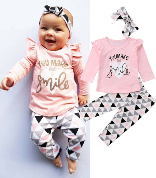 2PCS Brand-new Infant Newborn Baby Girl Kid T-Shirt Tops+Leggings Outfit Set Clothes 0-24 Months Children Clothing Sets