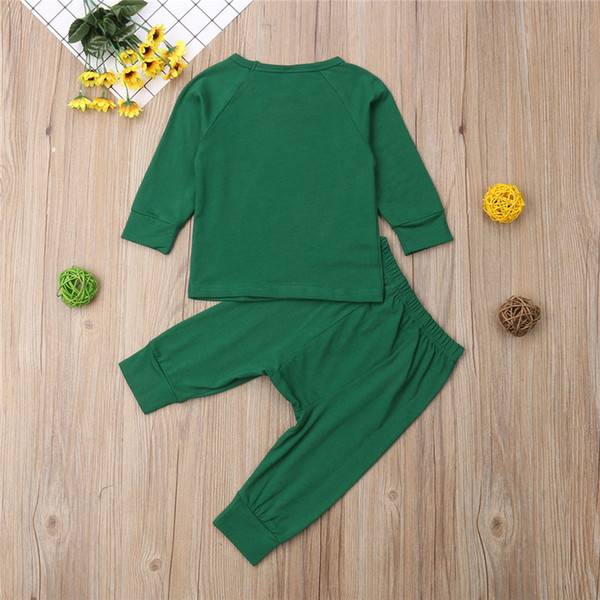 Kids Baby Boy Girls Pajamas Sleepwear Nightwear Outfit Casual Clothes Top+Pants Clothes T-shirt Tops+Long Pants Outfits Sets