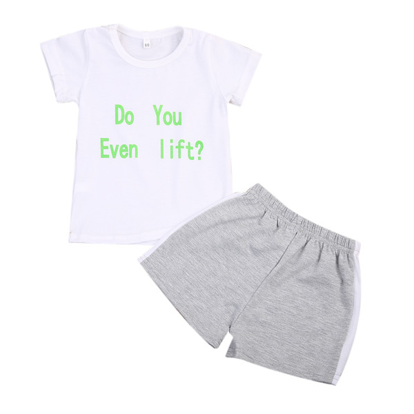 2017 pudcoco Summer Newborn Baby Boys Cotton Letters Tops Shorts Clothing Set Comfortable Kids Outfits Casual Cute Clothes 0-24M