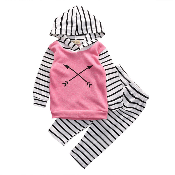 Newborn Infant Baby Girls Clothes Set Long Sleeve Shirt Top Pants Set Cute Girl Outfit Clothing 2pcs Children Kids Garments Kid