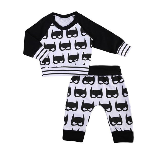 2PCS Baby Toddler Boys Clothes Set 2017 Girls Clothes Set T-shirt Tops Pants Leggings Outfits Set