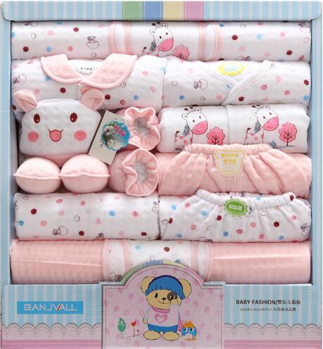 18 pieces set newborn baby boy clothes 100% cotton baby suit girl clothes