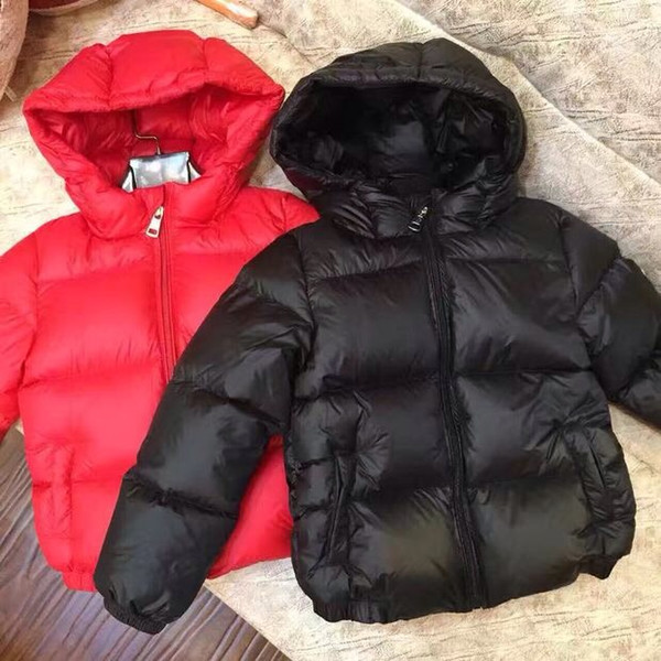 2018 90% down jackets Winter down jacket parka for girls boys coat children's clothing for snow wear zipper BABY outerwear & coats