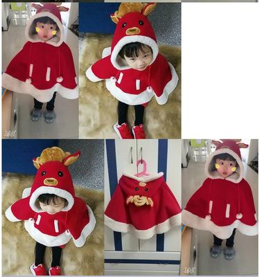 lovely Halloween children's costume cosplay cosplay cosplay men and women ox horn devil cape cape cape kindergarten cloak performance suit